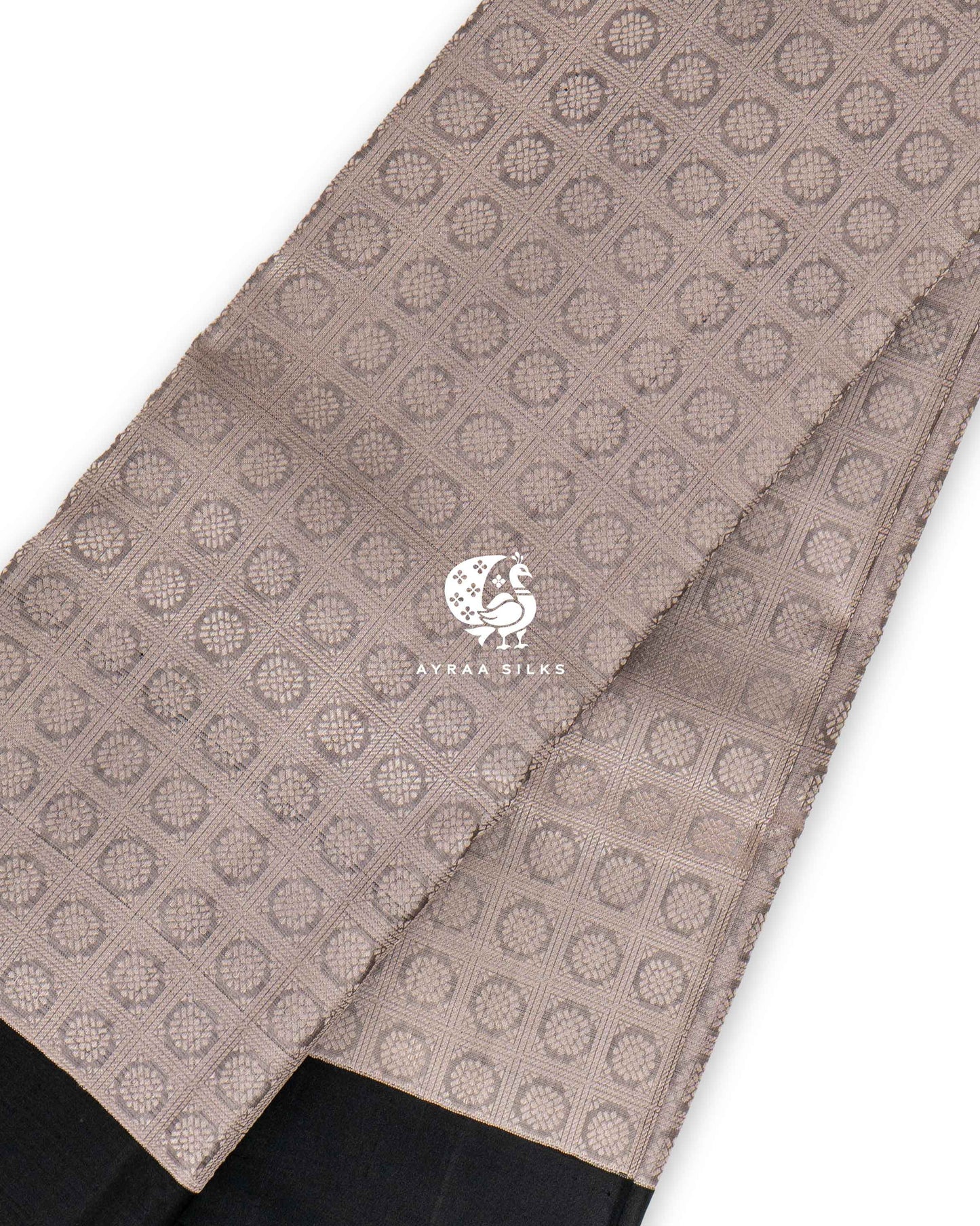 Ivory Chakra Kanchipuram Saree