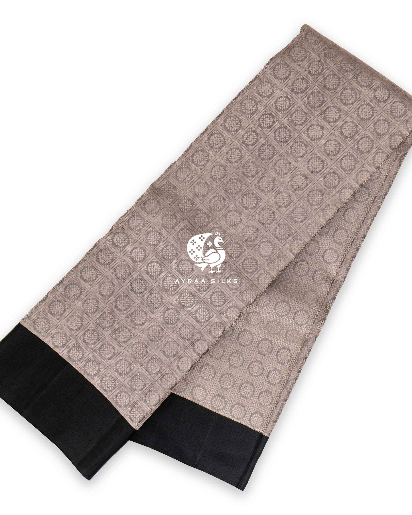 Ivory Chakra Kanchipuram Saree
