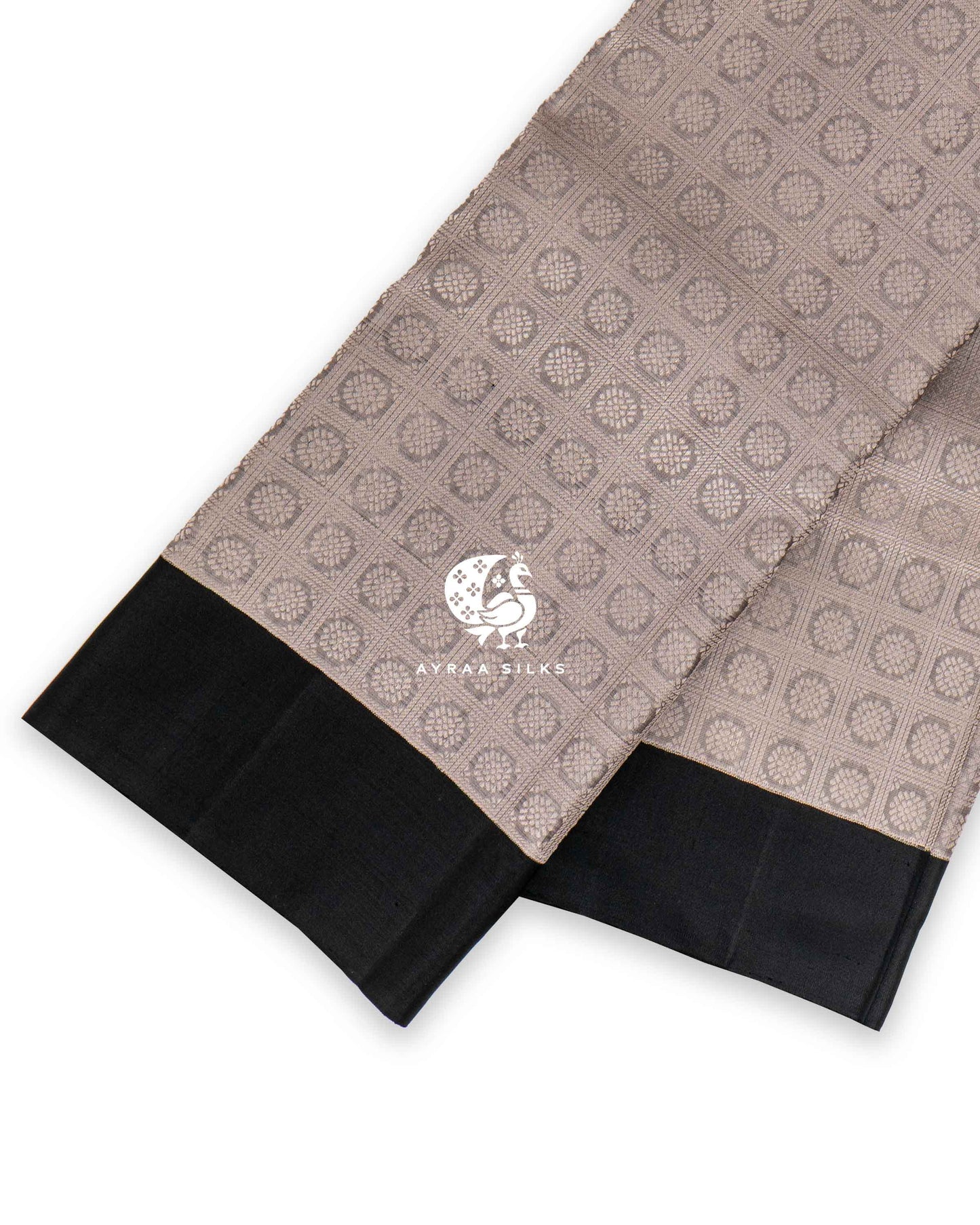Ivory Chakra Kanchipuram Saree