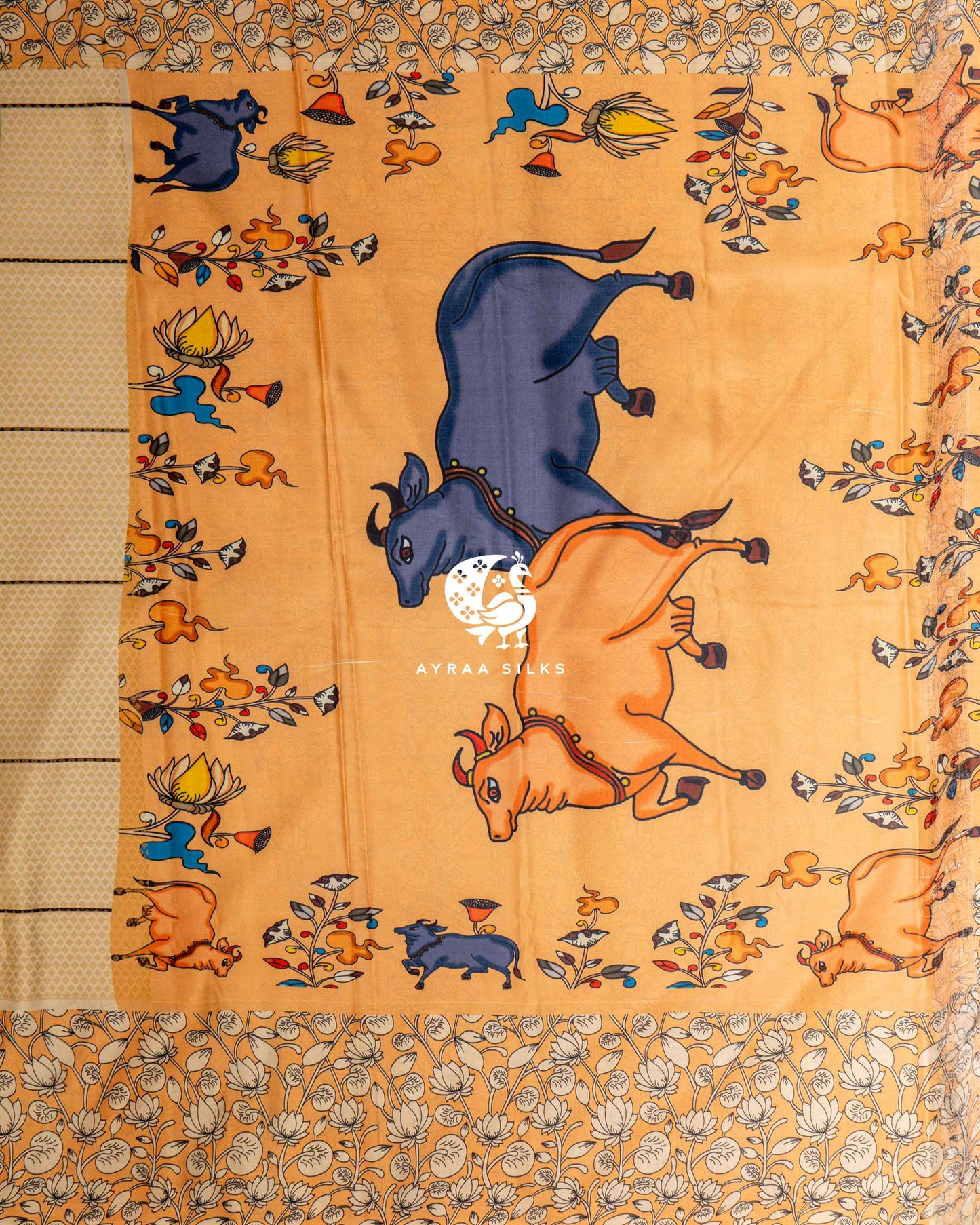 Pastel Pichwai Kanchipuram Saree