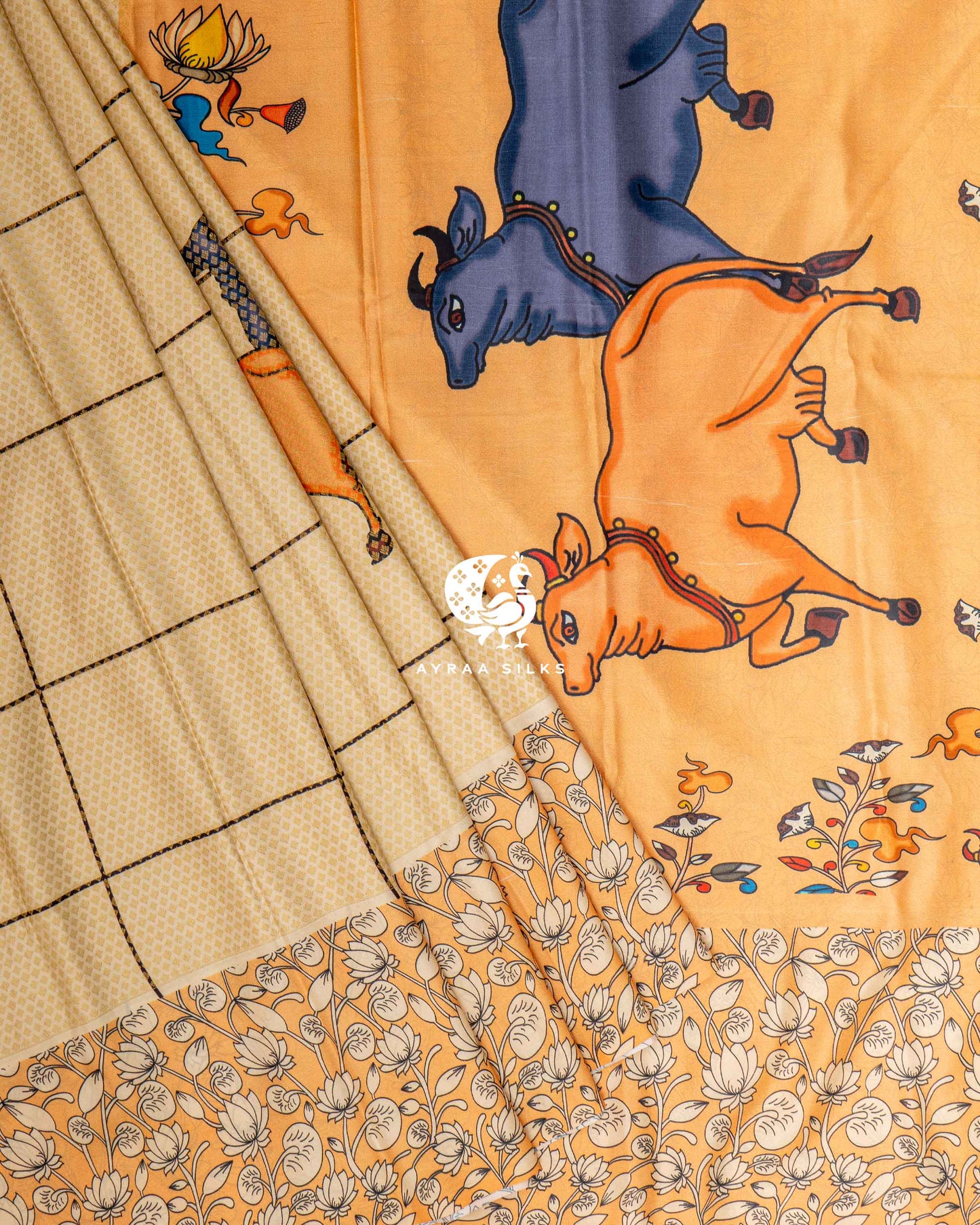 Pastel Pichwai Kanchipuram Saree