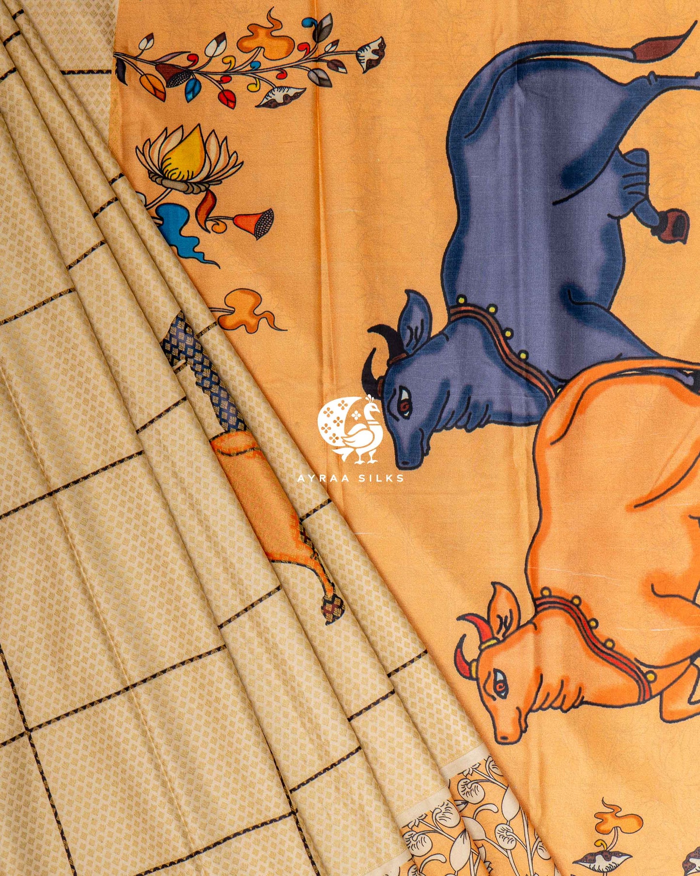 Pastel Pichwai Kanchipuram Saree
