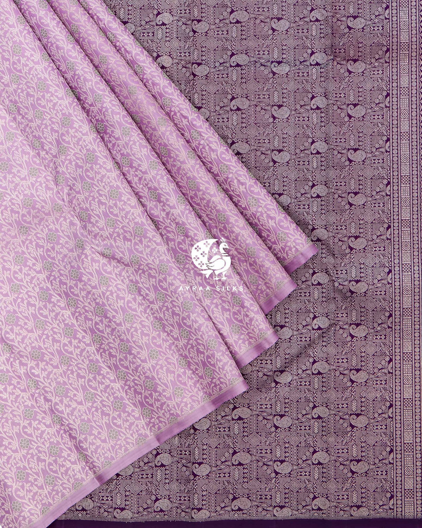 Lilac Statement Kanchipuram Saree