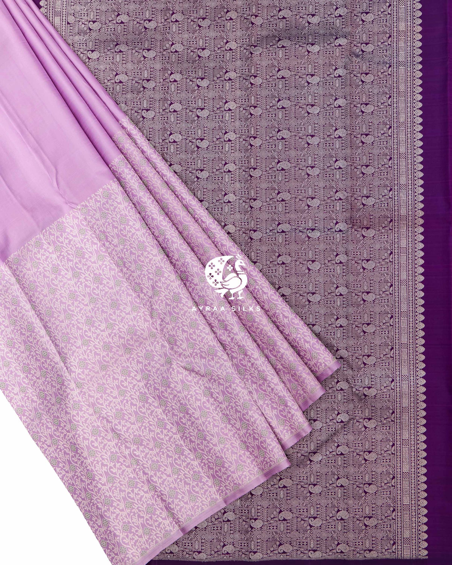 Lilac Statement Kanchipuram Saree