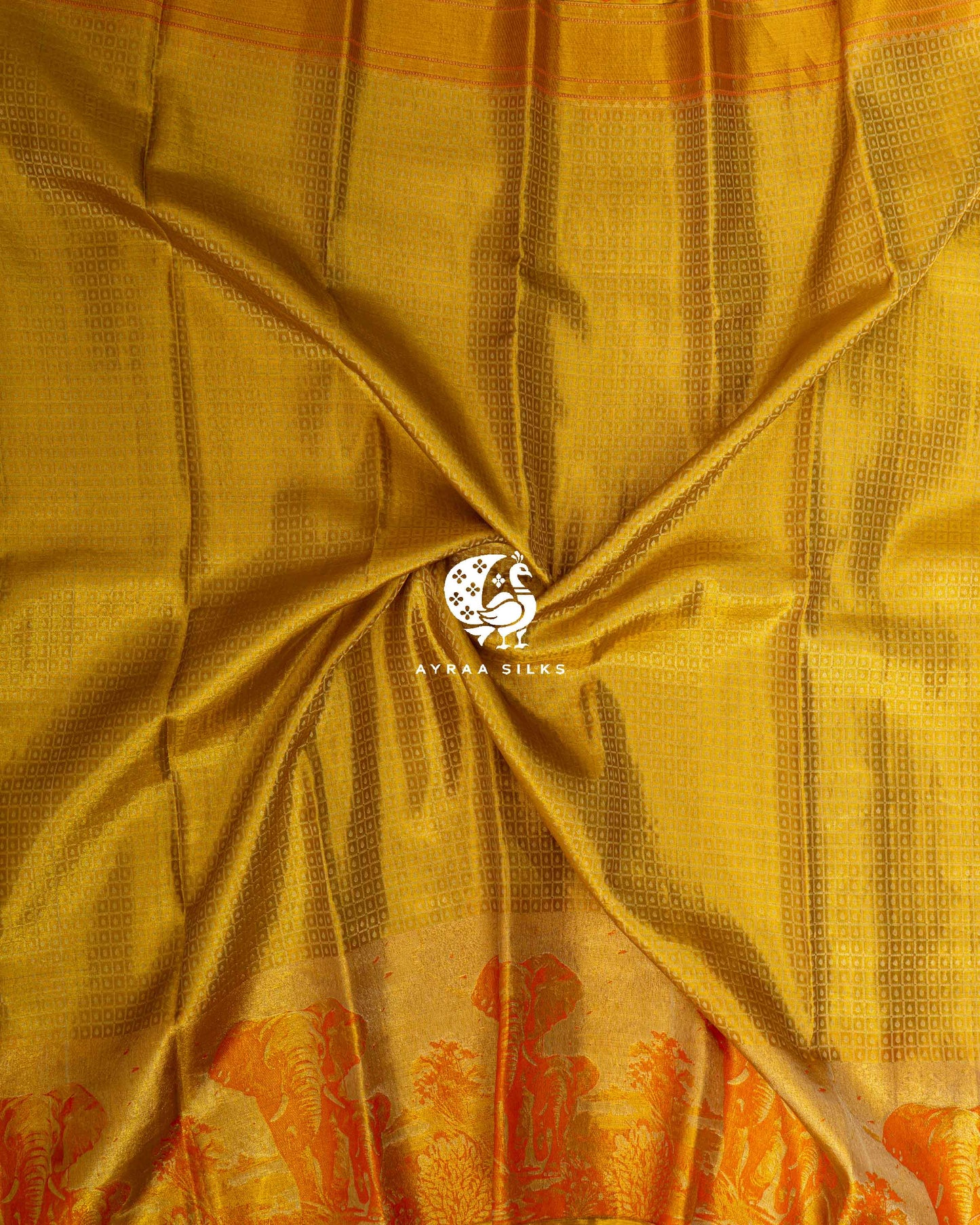 Gold Gaja Kanchipuram Saree