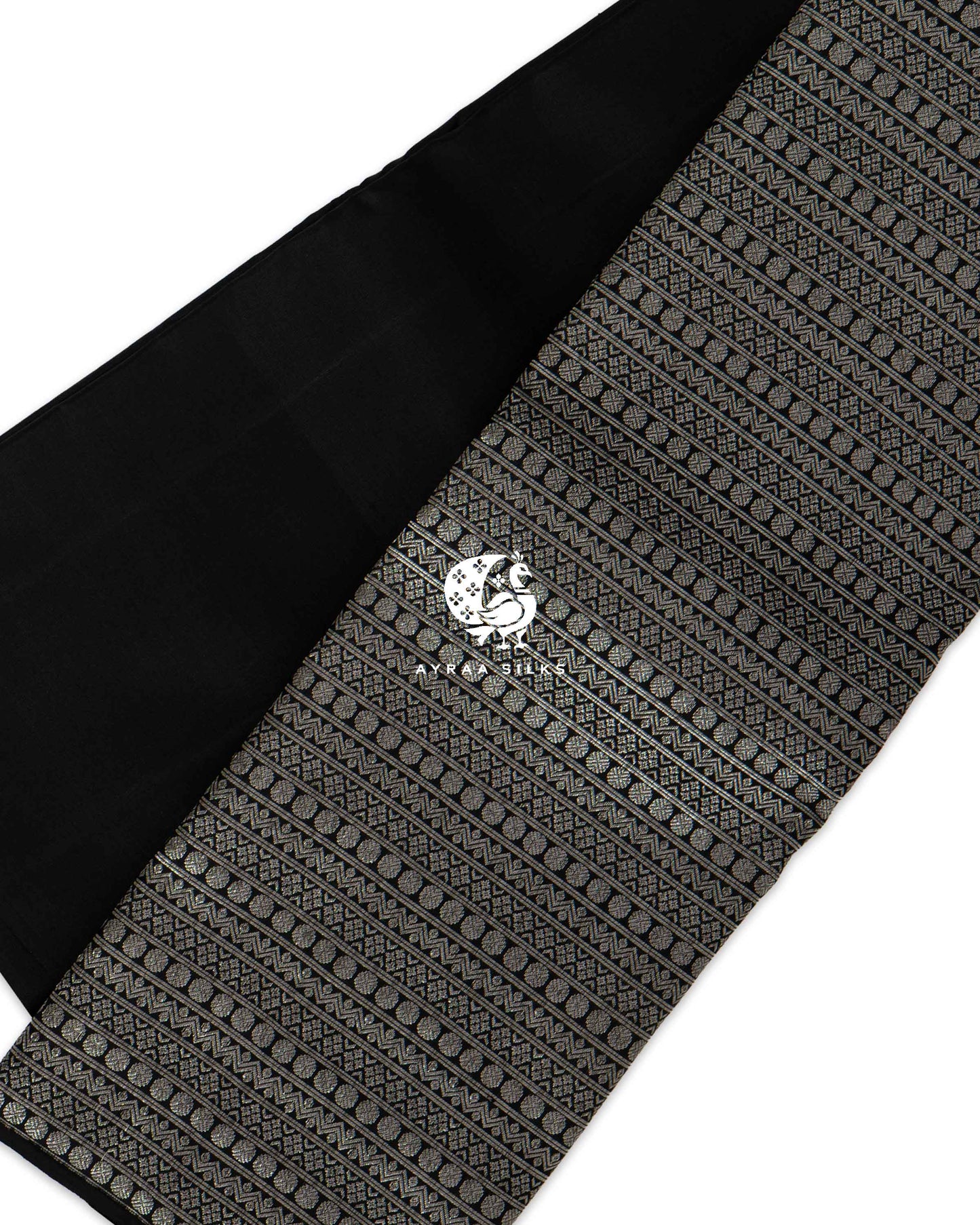 Black Statement Kanchipuram Saree