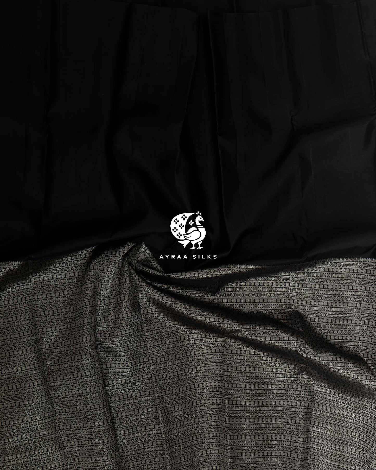 Black Statement Kanchipuram Saree