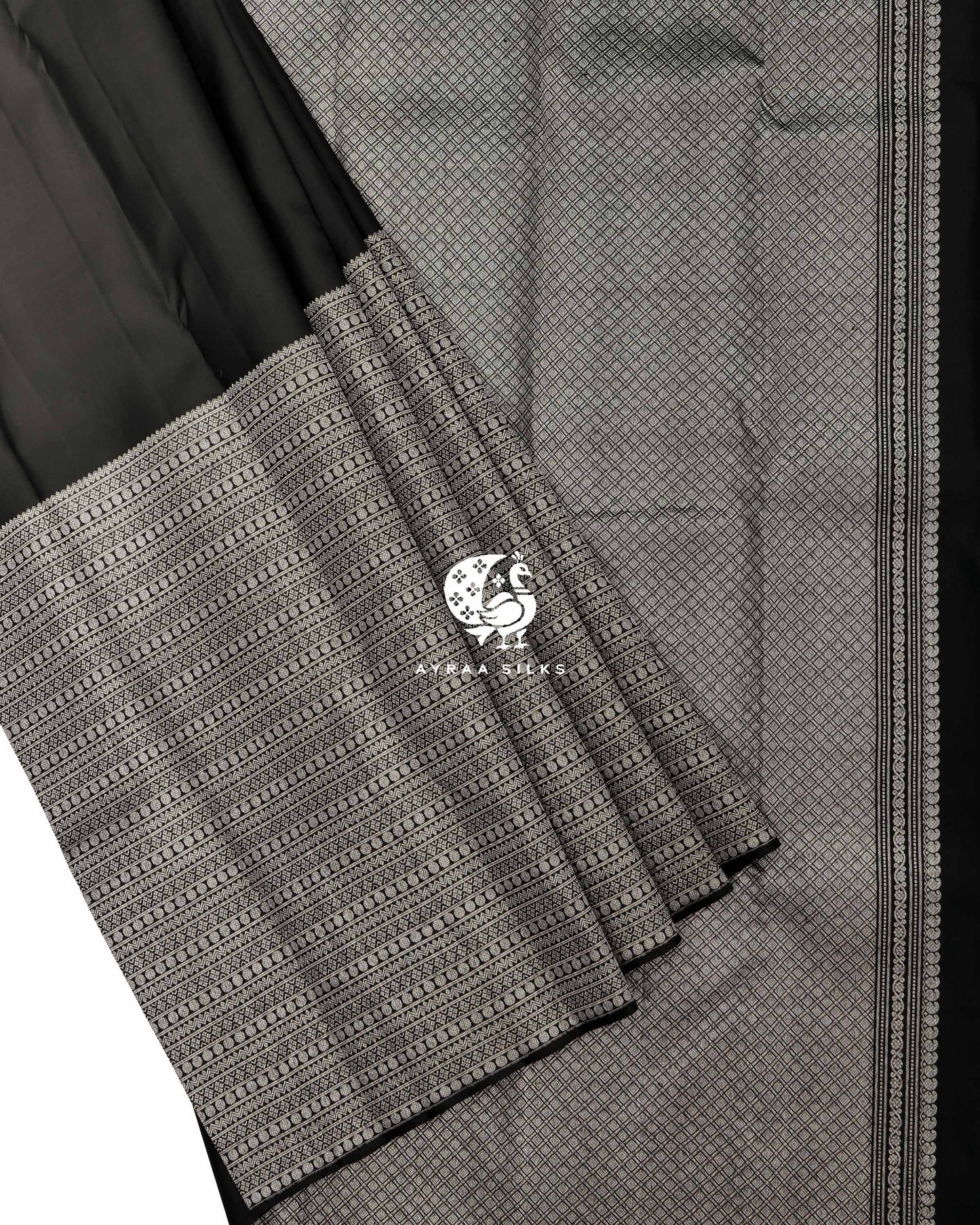 Black Statement Kanchipuram Saree