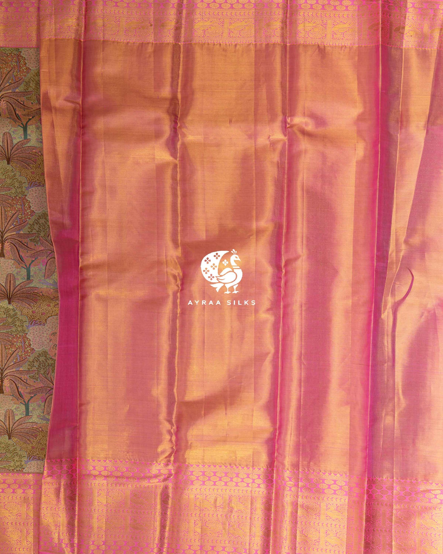 Rose Bloomscape Kanchipuram Saree