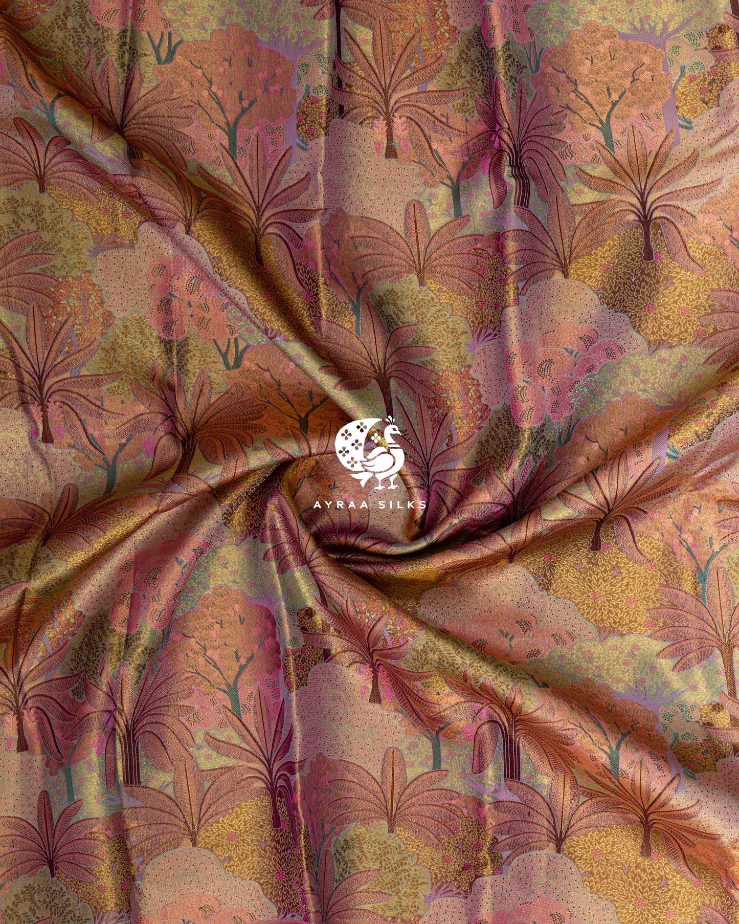 Rose Bloomscape Kanchipuram Saree