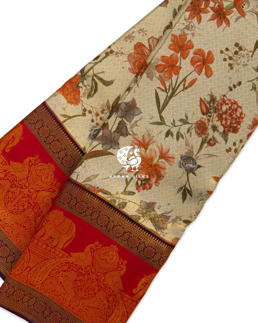 Ivory Heritage Kanchipuram Saree