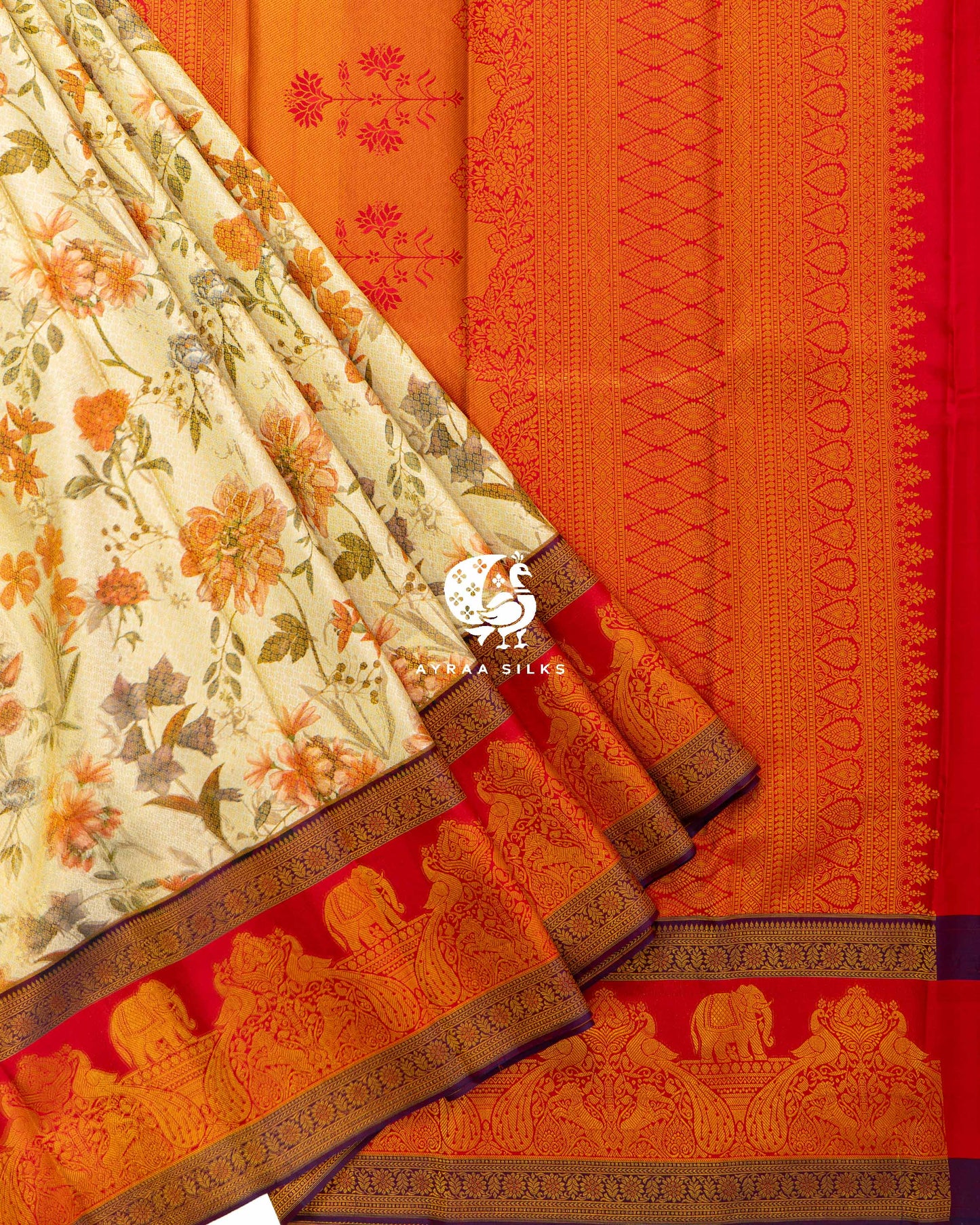 Ivory Heritage Kanchipuram Saree